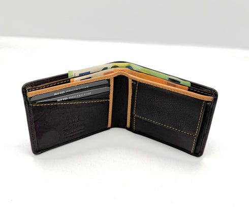 BorsaBella TradeMark Genuine Leather wallet with clip 11-223 R.F.I.D Prodection