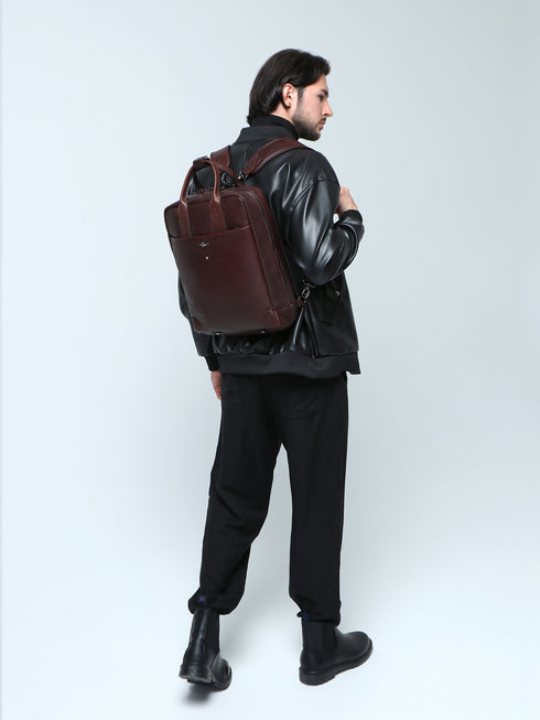 AERONAUTICA MILITARE AM-352 Vintage line laptop backpack/shoulder - BorsaBella