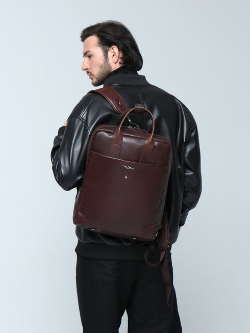 AERONAUTICA MILITARE AM-352 Vintage line laptop backpack/shoulder - BorsaBella