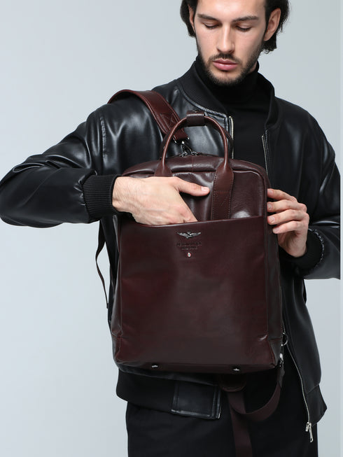 AERONAUTICA MILITARE AM-352 Vintage line laptop backpack/shoulder - BorsaBella