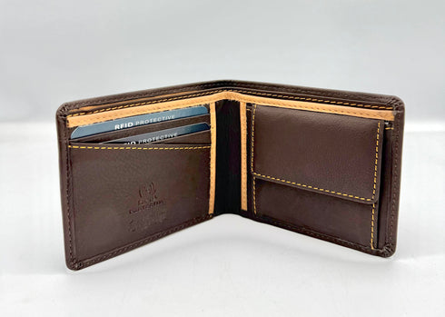 BorsaBella TradeMark Genuine Leather wallet with clip 11-223 R.F.I.D Prodection