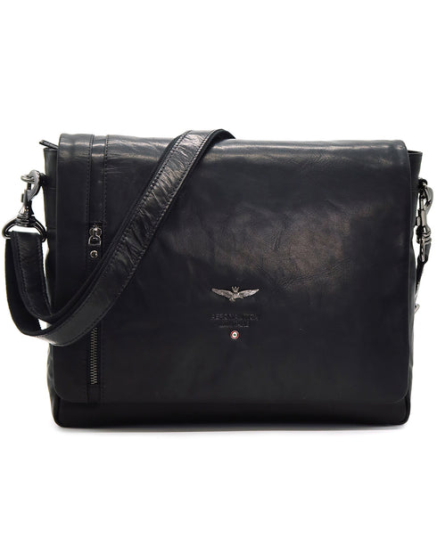 AERONAUTICA MILITARE AM-350 Vintage leather men's messenger