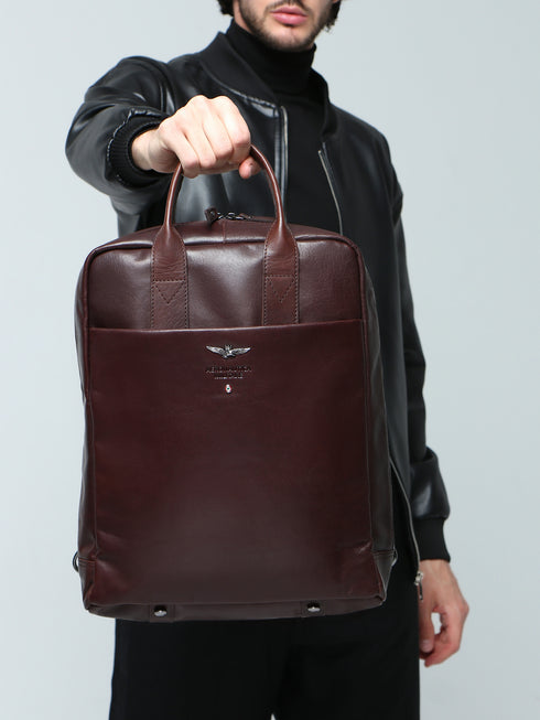 AERONAUTICA MILITARE AM-352 Vintage line laptop backpack/shoulder - BorsaBella