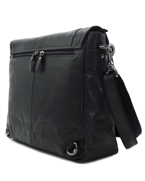 AERONAUTICA MILITARE AM-350 Vintage leather men's messenger