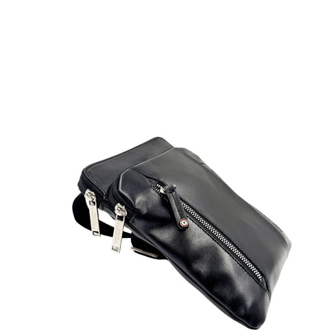 Men's Aeronautica Militare AM-460 Leather Thunter Crossbody Bag