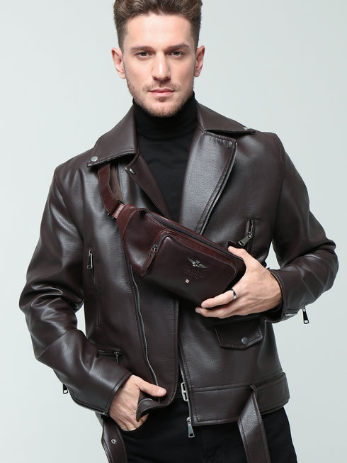 AERONAUTICA MILITARE AM-351 leather pouch VINTAGE - BorsaBella