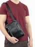 Men's Aeronautica Militare AM-461 Leather Thunter Crossbody Bag