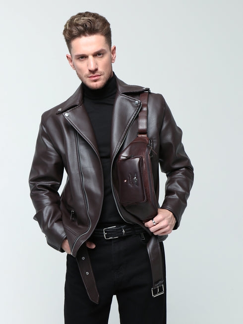 AERONAUTICA MILITARE AM-351 leather pouch VINTAGE - BorsaBella