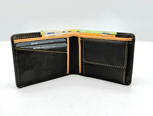 BorsaBella TradeMark Genuine Leather wallet with clip 11-223 R.F.I.D Prodection