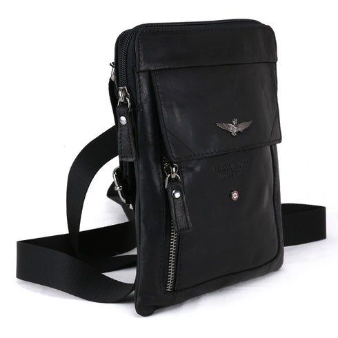 AERONAUTICA MILITARE AM-301 Small shoulder bag in Vintage leather