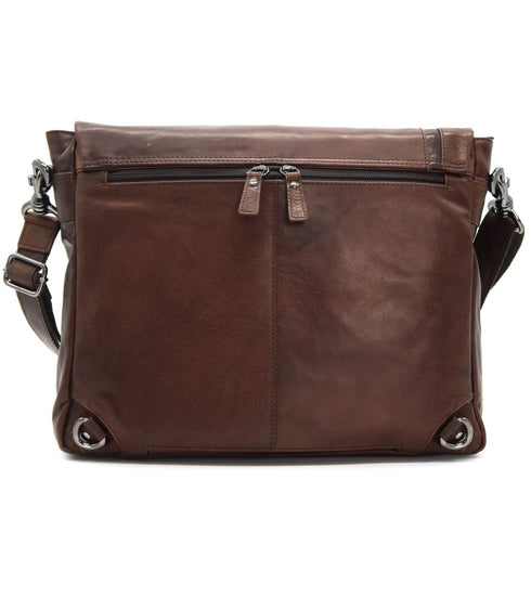 AERONAUTICA MILITARE AM-350 Vintage leather men's messenger