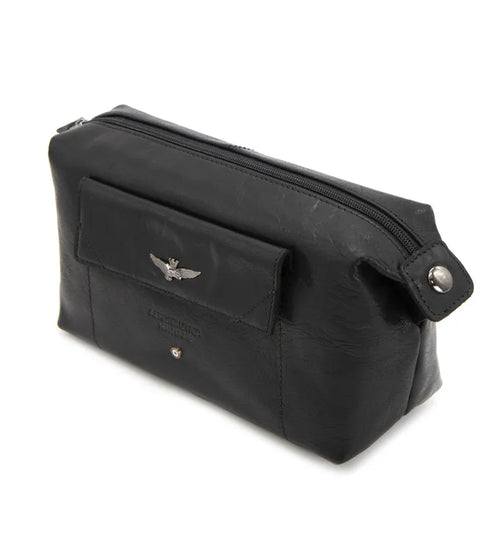 AERONAUTICA MILITARE AM-300 Necessaire Vintage Men's Pochette leather