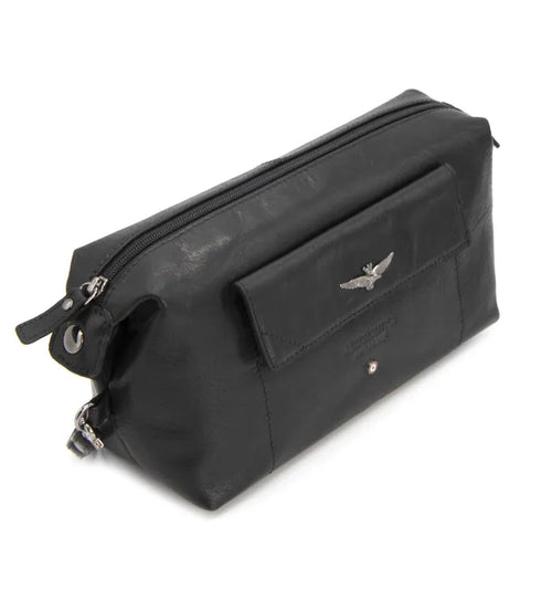 AERONAUTICA MILITARE AM-300 Necessaire Vintage Men's Pochette leather