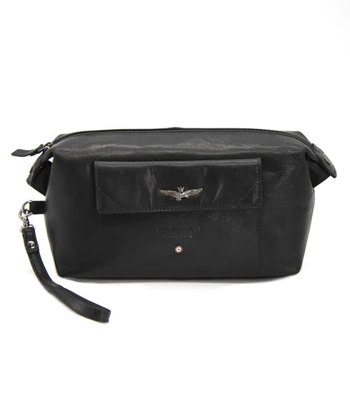 AERONAUTICA MILITARE AM-300 Necessaire Vintage Men's Pochette leather