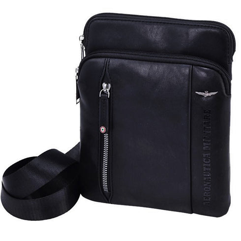 Men's Aeronautica Militare AM-460 Leather Thunter Crossbody Bag