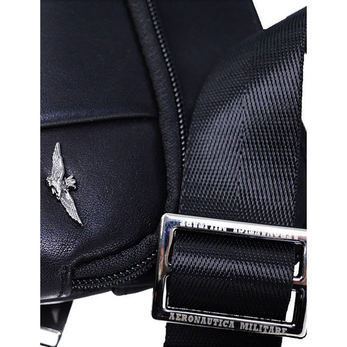 Men's Aeronautica Militare AM-460 Leather Thunter Crossbody Bag