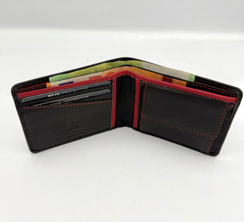 BorsaBella TradeMark Genuine Leather wallet with clip 11-223 R.F.I.D Prodection