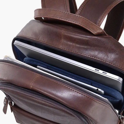 AERONAUTICA MILITARE AM-355 Genuine leather backpack Vintage