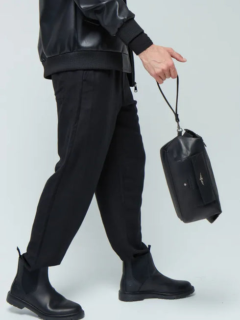 AERONAUTICA MILITARE AM-300 Necessaire Vintage Men's Pochette leather