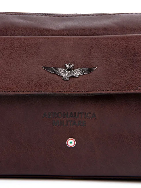 AERONAUTICA MILITARE AM-300 Necessaire Vintage Men's Pochette leather