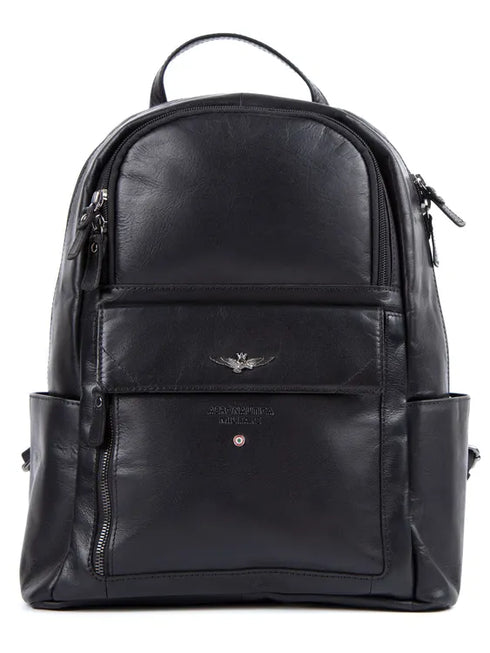 AERONAUTICA MILITARE AM-355 Genuine leather backpack Vintage