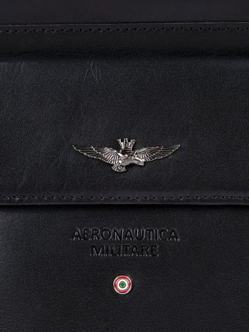 AERONAUTICA MILITARE AM-355 Genuine leather backpack Vintage