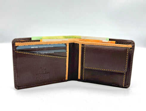 BorsaBella TradeMark Genuine Leather wallet with clip 11-223 R.F.I.D Prodection