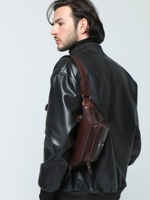 AERONAUTICA MILITARE AM-351 leather pouch VINTAGE - BorsaBella