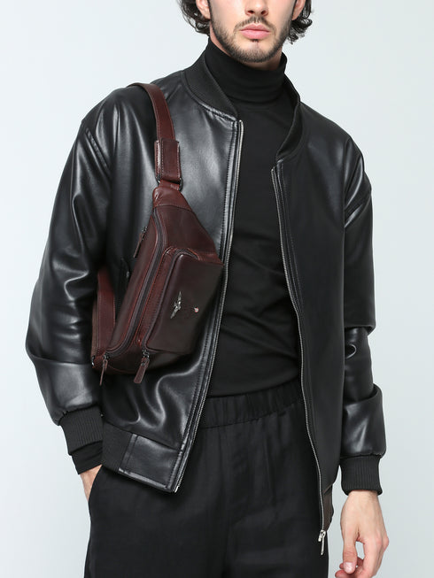 AERONAUTICA MILITARE AM-351 leather pouch VINTAGE - BorsaBella