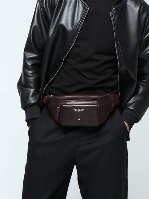 AERONAUTICA MILITARE AM-351 leather pouch VINTAGE - BorsaBella