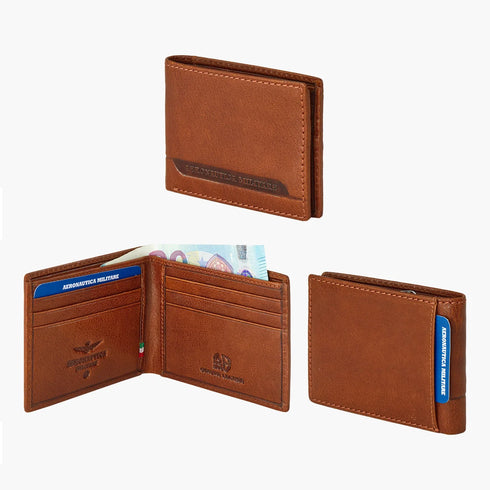 AERONAUTICA MILITARE AM-230 Moon line men's leather wallet