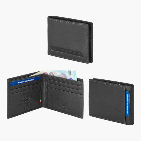 AERONAUTICA MILITARE AM-230 Moon line men's leather wallet
