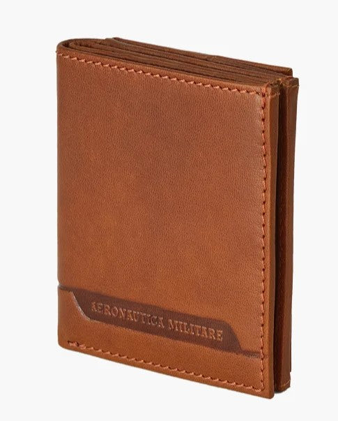 AERONAUTICA MILITARE AM-234 Moon line vertical leather men's wallet
