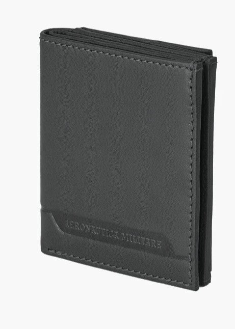 AERONAUTICA MILITARE AM-234 Moon line vertical leather men's wallet