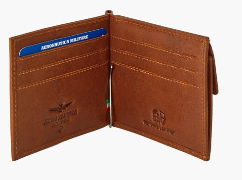 AERONAUTICA MILITARE AM-235 Men's wallet with money clip Moon line