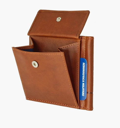 AERONAUTICA MILITARE AM-235 Men's wallet with money clip Moon line