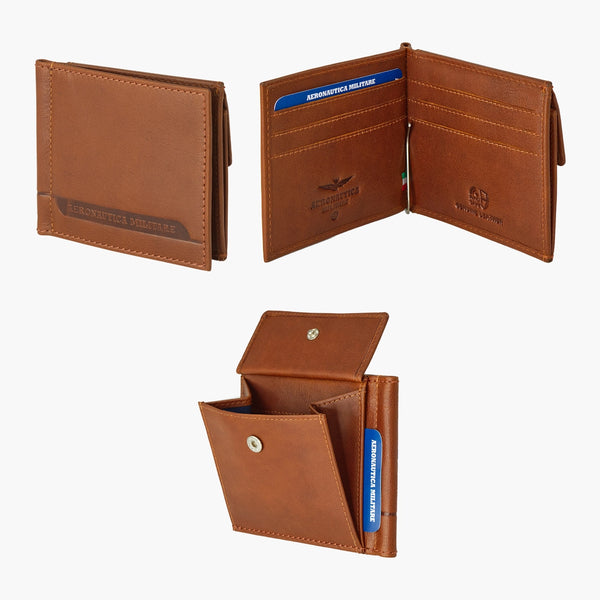 AERONAUTICA MILITARE AM-235 Men's wallet with money clip Moon line