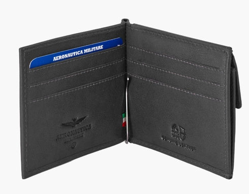 AERONAUTICA MILITARE AM-235 Men's wallet with money clip Moon line