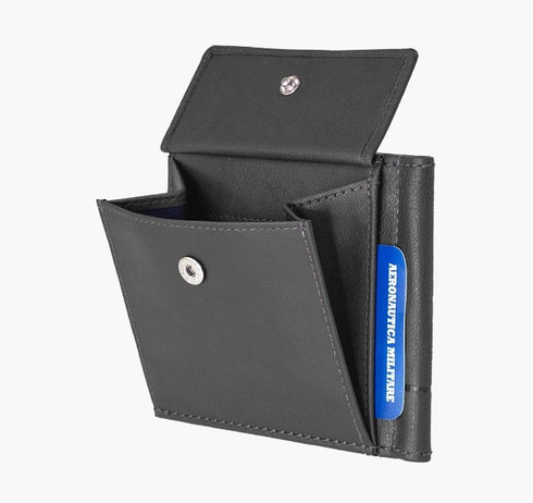 AERONAUTICA MILITARE AM-235 Men's wallet with money clip Moon line