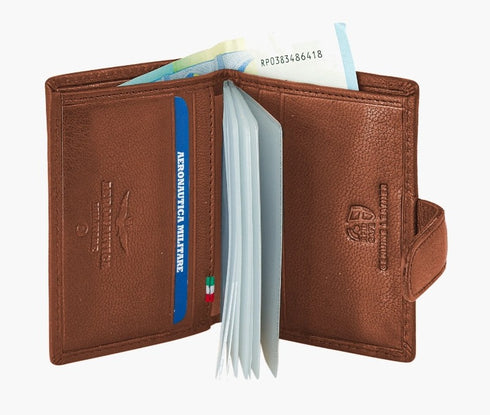 AERONAUTICA MILITARE AM-236 Moon line leather card holder