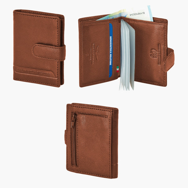 AERONAUTICA MILITARE AM-236 Moon line leather card holder