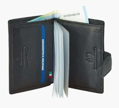 AERONAUTICA MILITARE AM-236 Moon line leather card holder