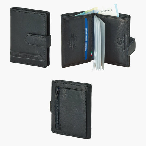 AERONAUTICA MILITARE AM-236 Moon line leather card holder