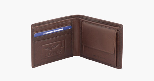 AERONAUTICA MILITARE AM-240 Small leather wallet New Eagle line