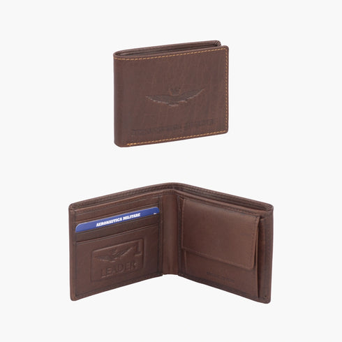 AERONAUTICA MILITARE AM-240 Small leather wallet New Eagle line