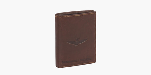 AERONAUTICA MILITARE AM-244 New Eagle Line Vertical Leather Wallet
