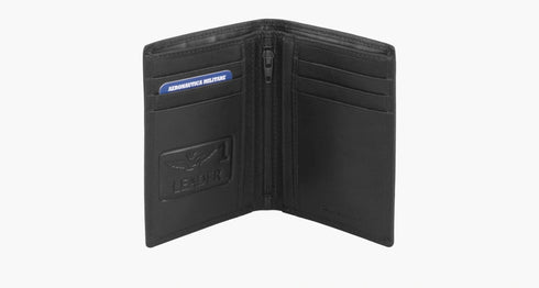 AERONAUTICA MILITARE AM-244 New Eagle Line Vertical Leather Wallet