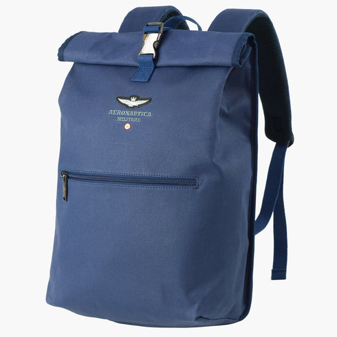 Aeronautica Militare New City Line canvas roll top backpack AM-544