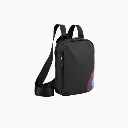 Men's Aeronautica Militare AM-552 Runway line rubberized fabric shoulder strap