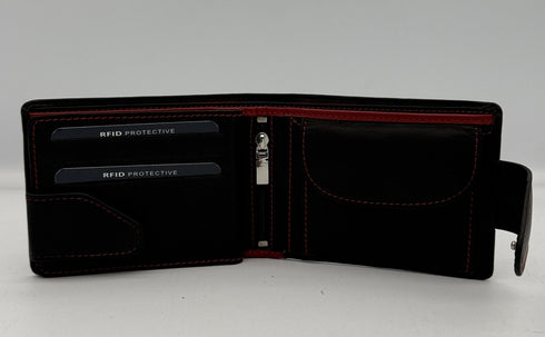 BorsaBella TradeMark Genuine Leather wallet with clip 8094 R.F.I.D Prodection